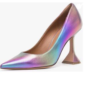 YDN Colorful Pointed Toe Slip on Pumps Special High Heel Shoe for Party Lady